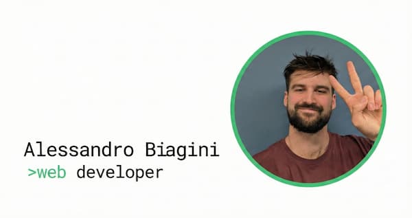 Alessandro Biagini, web developer